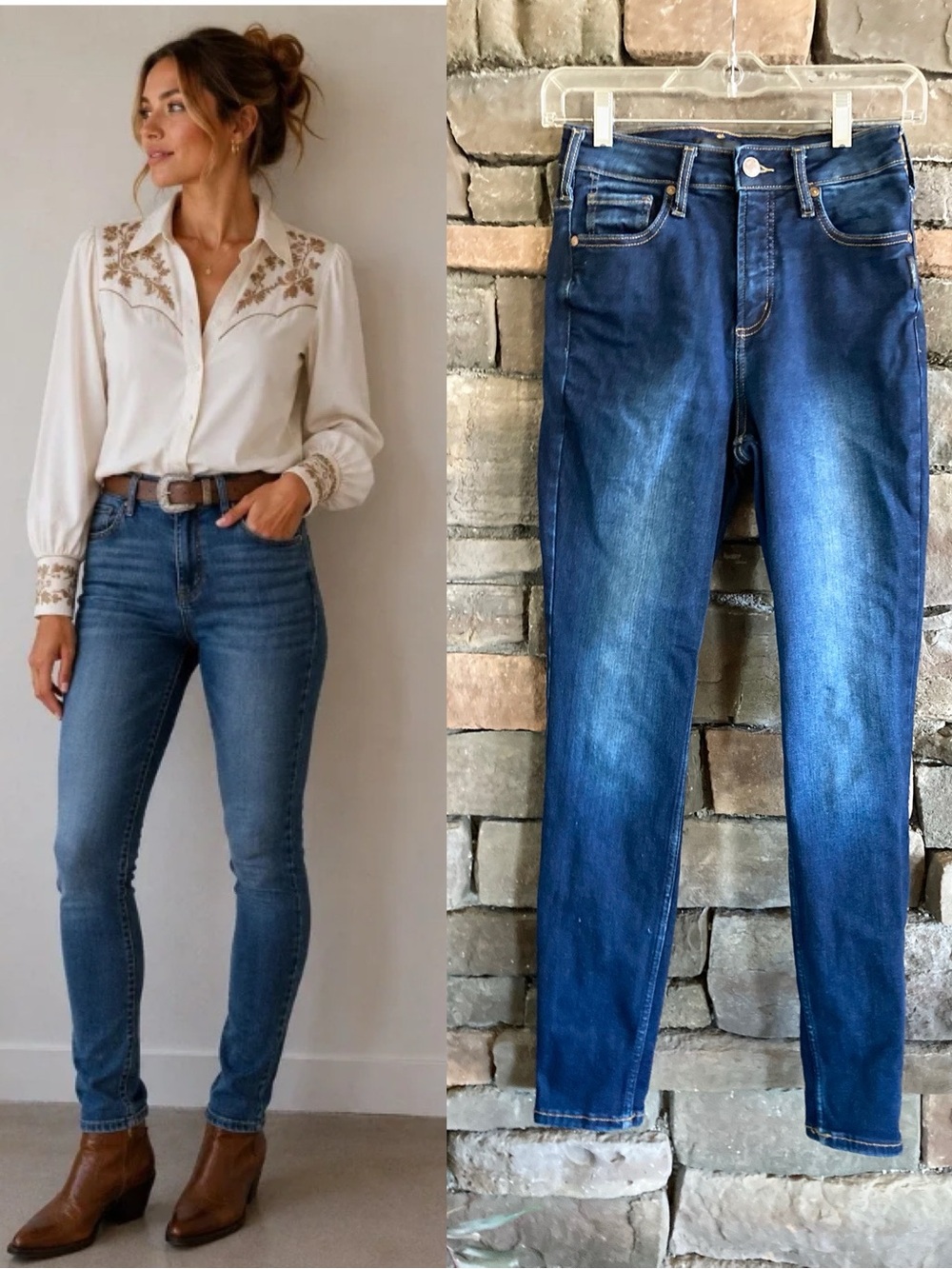 Silver Jeans Co Infinite Fit Skinny Denim Jeans Size 25-27